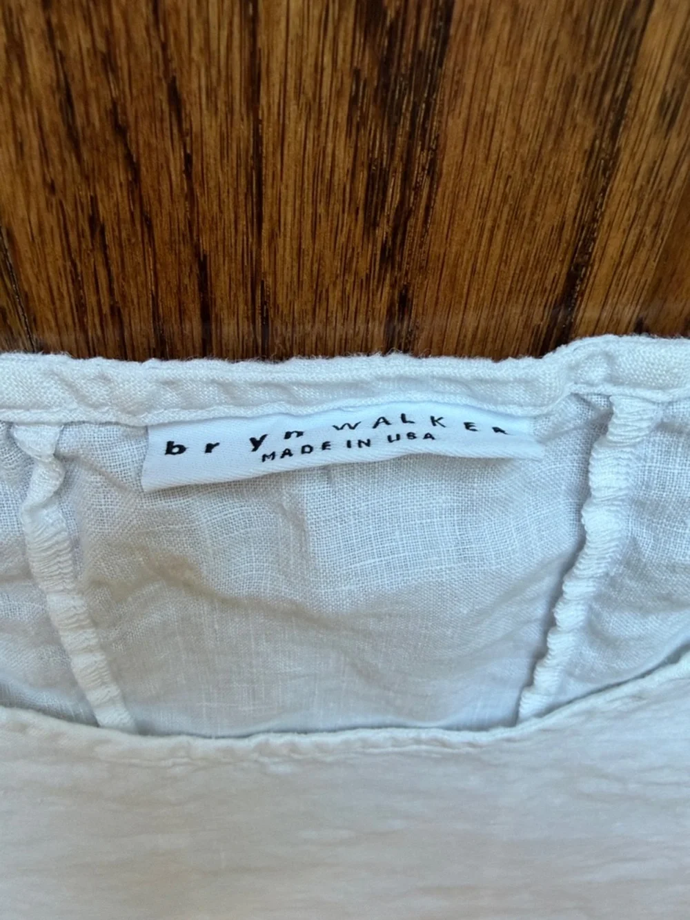 bryn Walker Huxley White Linen Sleeveless Tank Top-XL
#beach #lagenlook  #resort - Picture 3 of 7